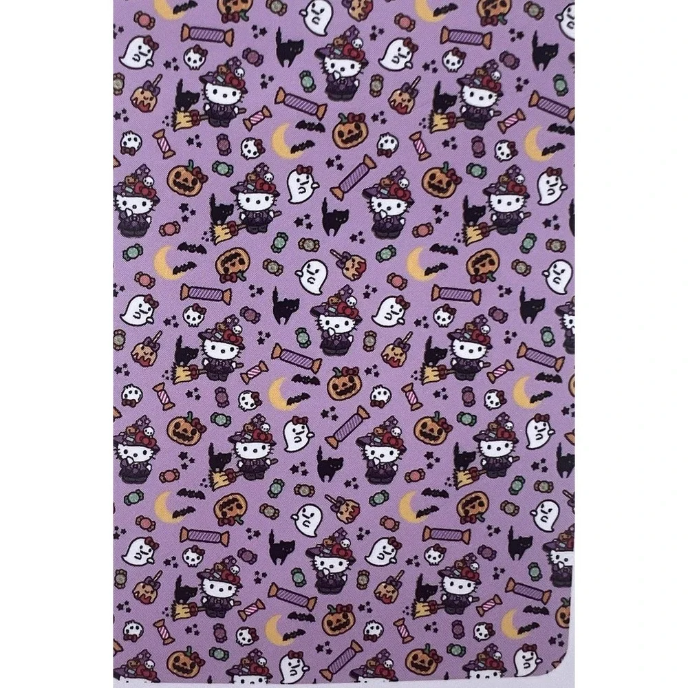 Hello Kitty Halloween Silk Touch Purple Throw Blanket Witchy Kitty 50 x 70 🎃